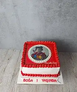 1 Yaş Resimli Pasta