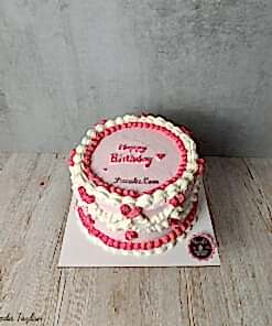 Happy Birthday Kremalı Pasta
