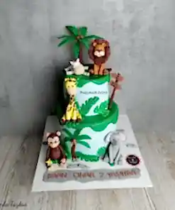 Safari Temalı Butik Pasta
