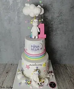 Unicorn Dünyası Konsept Pasta