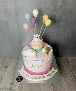 Unicorn Uçan Balon Pasta