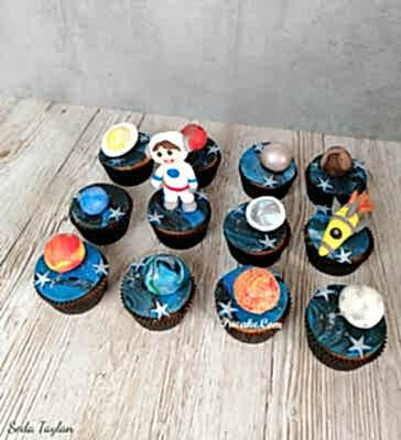 Uzay-Temali-Cupcake